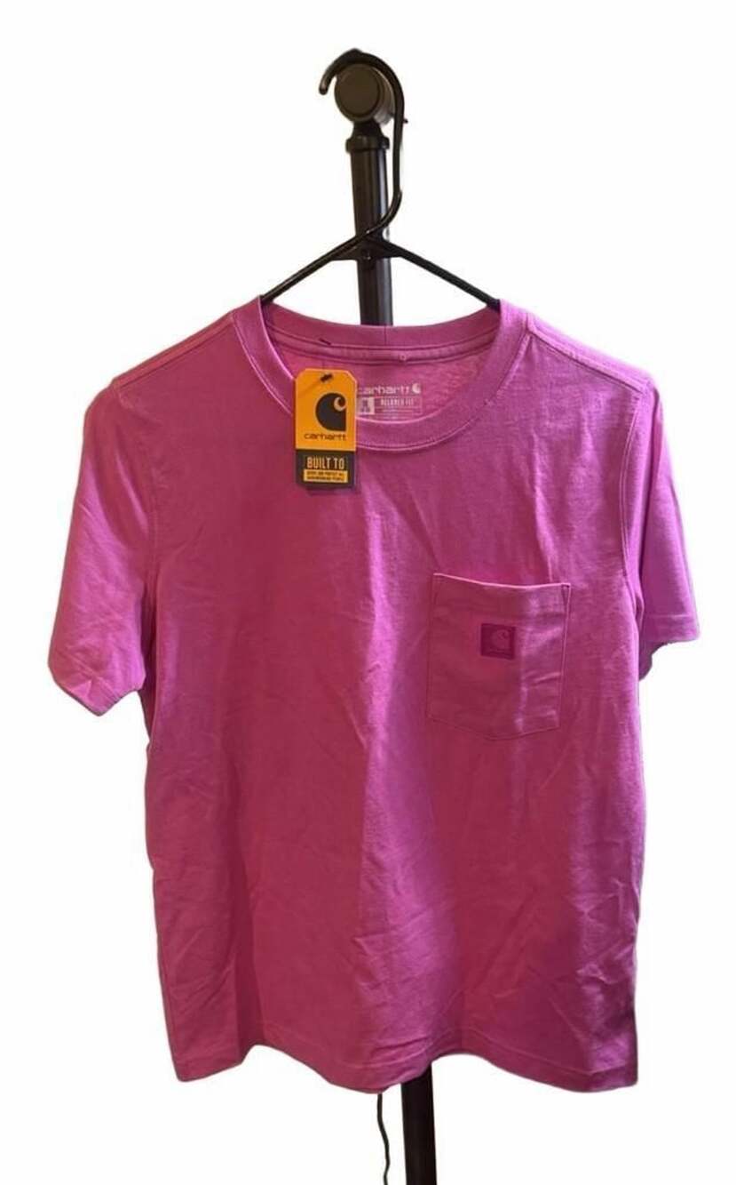 Carhartt Irvine Relaxed T-Shirt Size M(8-10) Pink